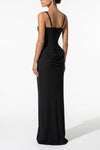Women's Corset Maxi Dress Lace Up Back Square Neck Evening Dress