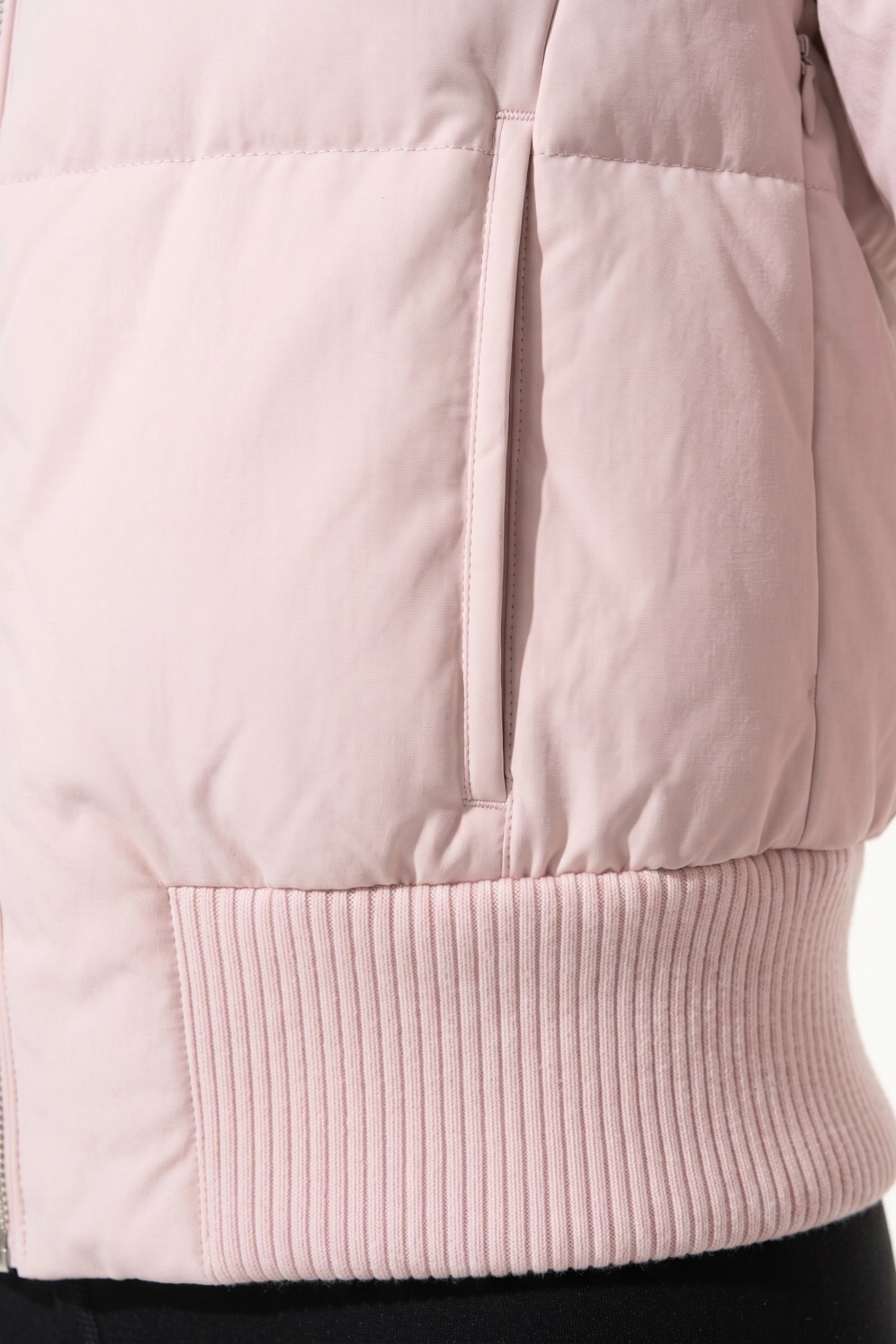 Women’s Winter Warm Cropped Puffer Jacket with Fur Trim Hood