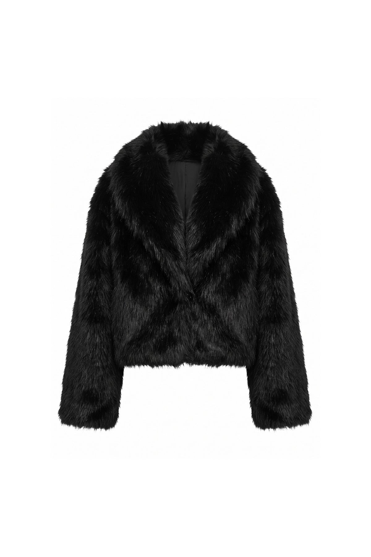 Women's Winter Cosy Cropped Faux Fur Jacket