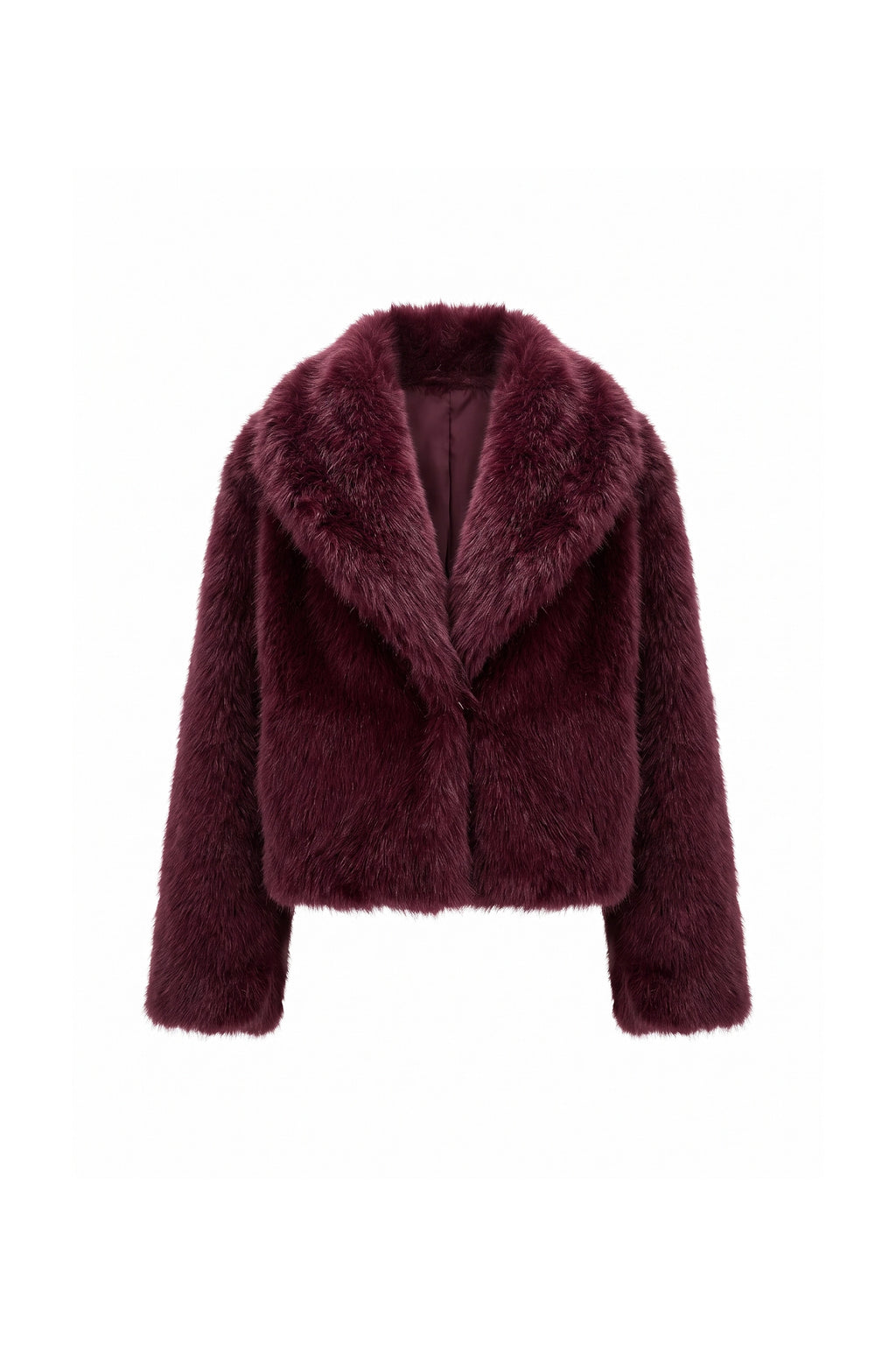 Women's Winter Cosy Cropped Faux Fur Jacket