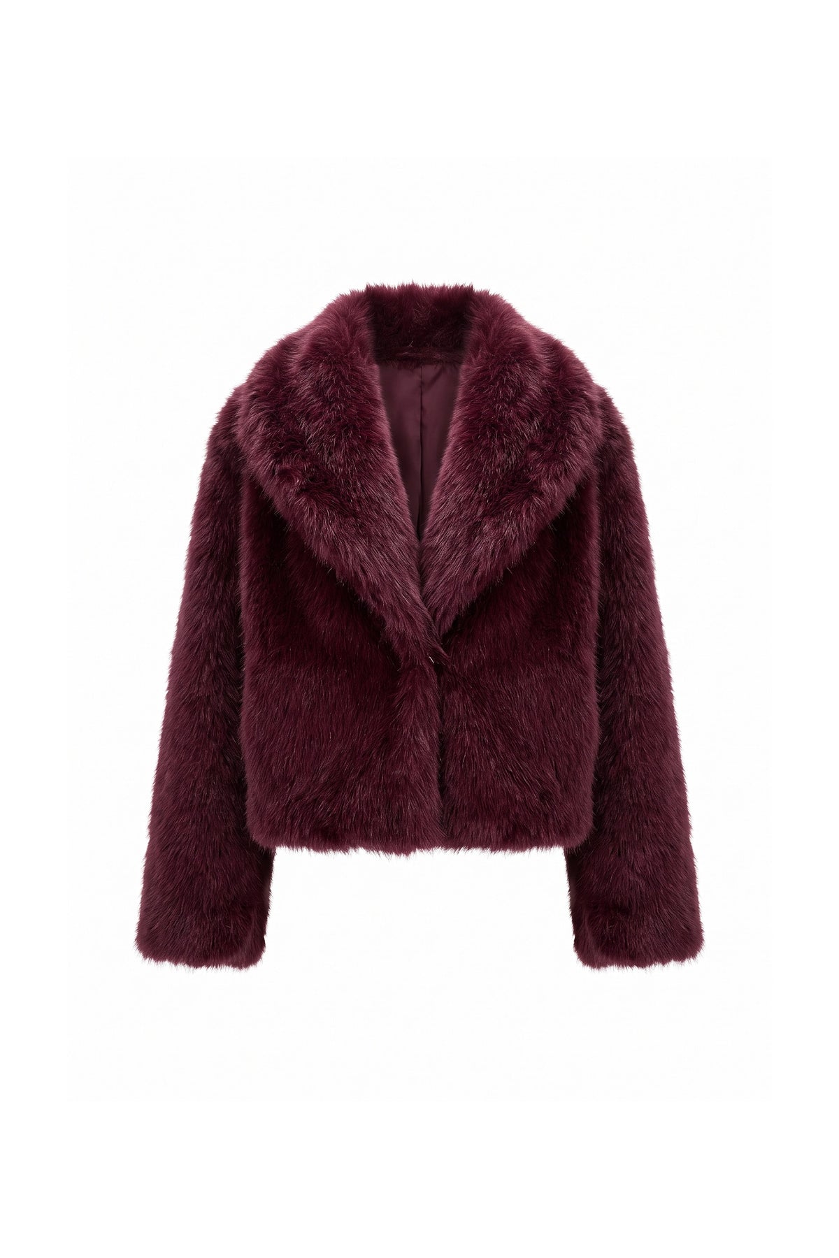 Women's Winter Cosy Cropped Faux Fur Jacket