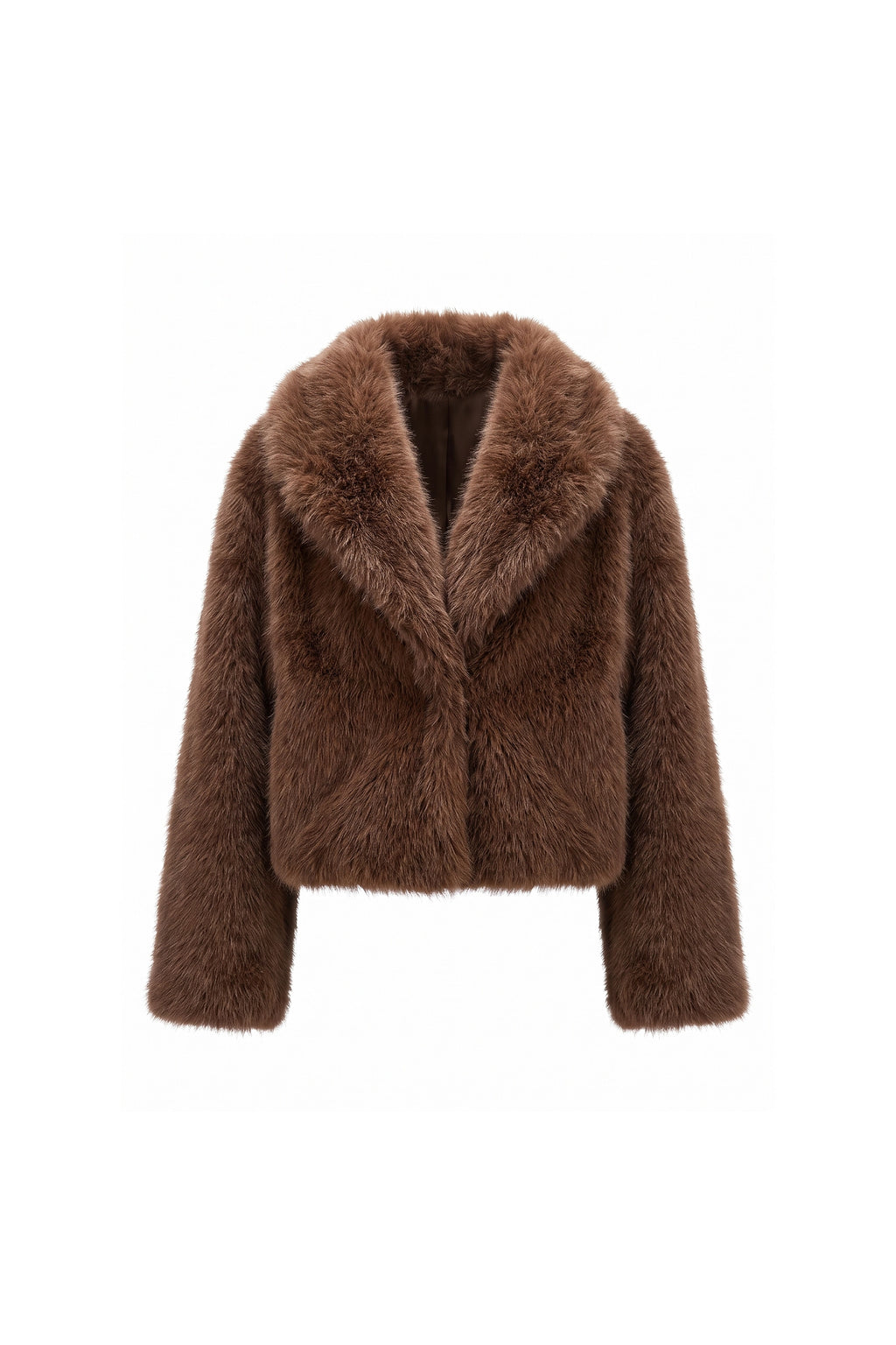 Women's Winter Cosy Cropped Faux Fur Jacket