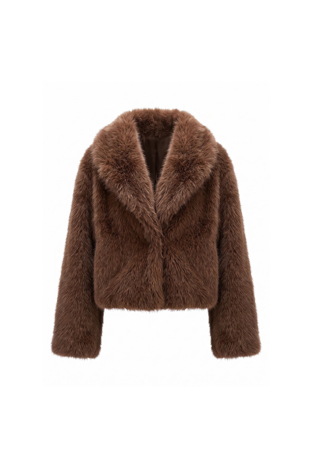 Women's Winter Cosy Cropped Faux Fur Jacket