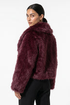 Women's Winter Cosy Cropped Faux Fur Jacket