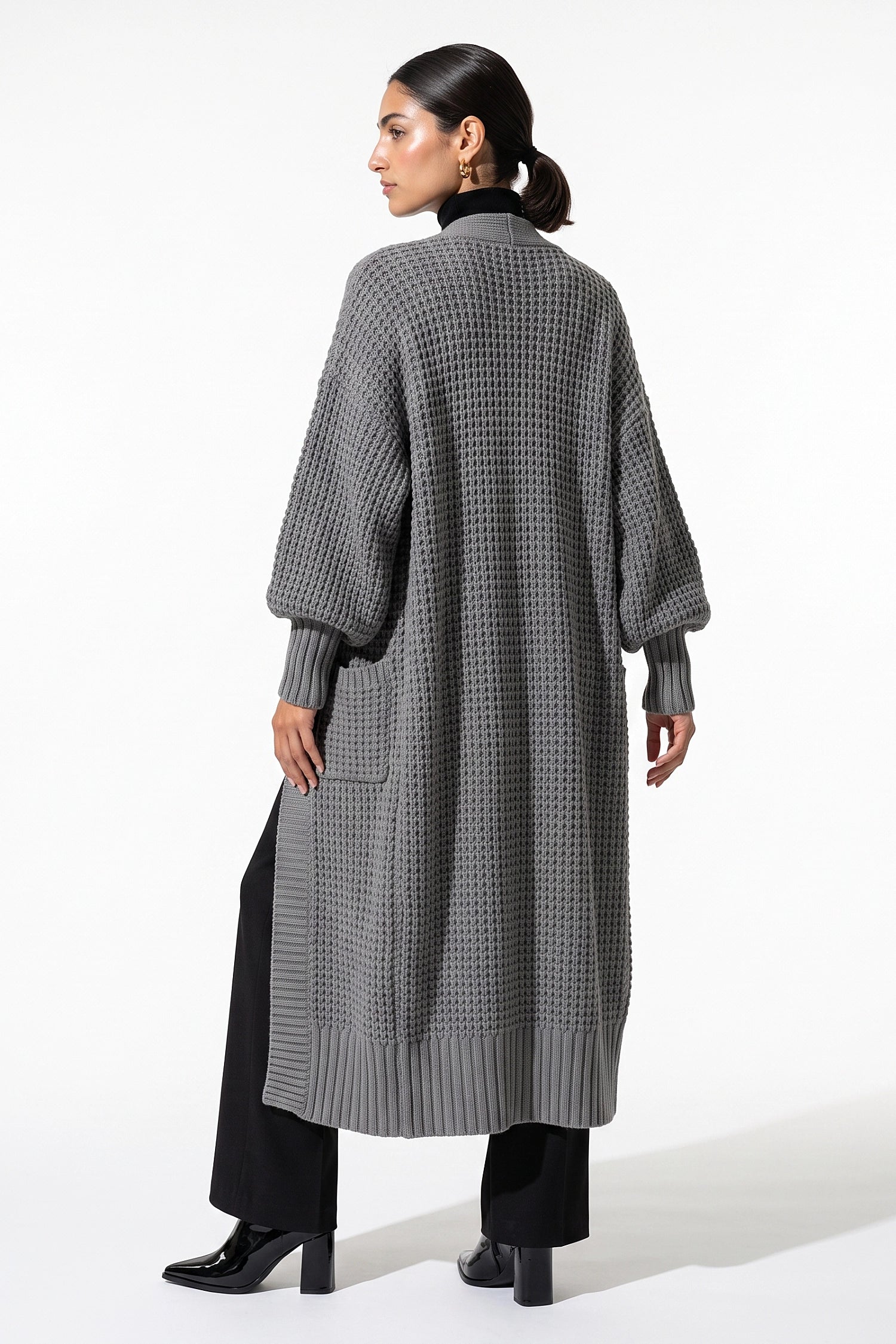 Women's Winter Cosy Chunky Knit Long Cardigan