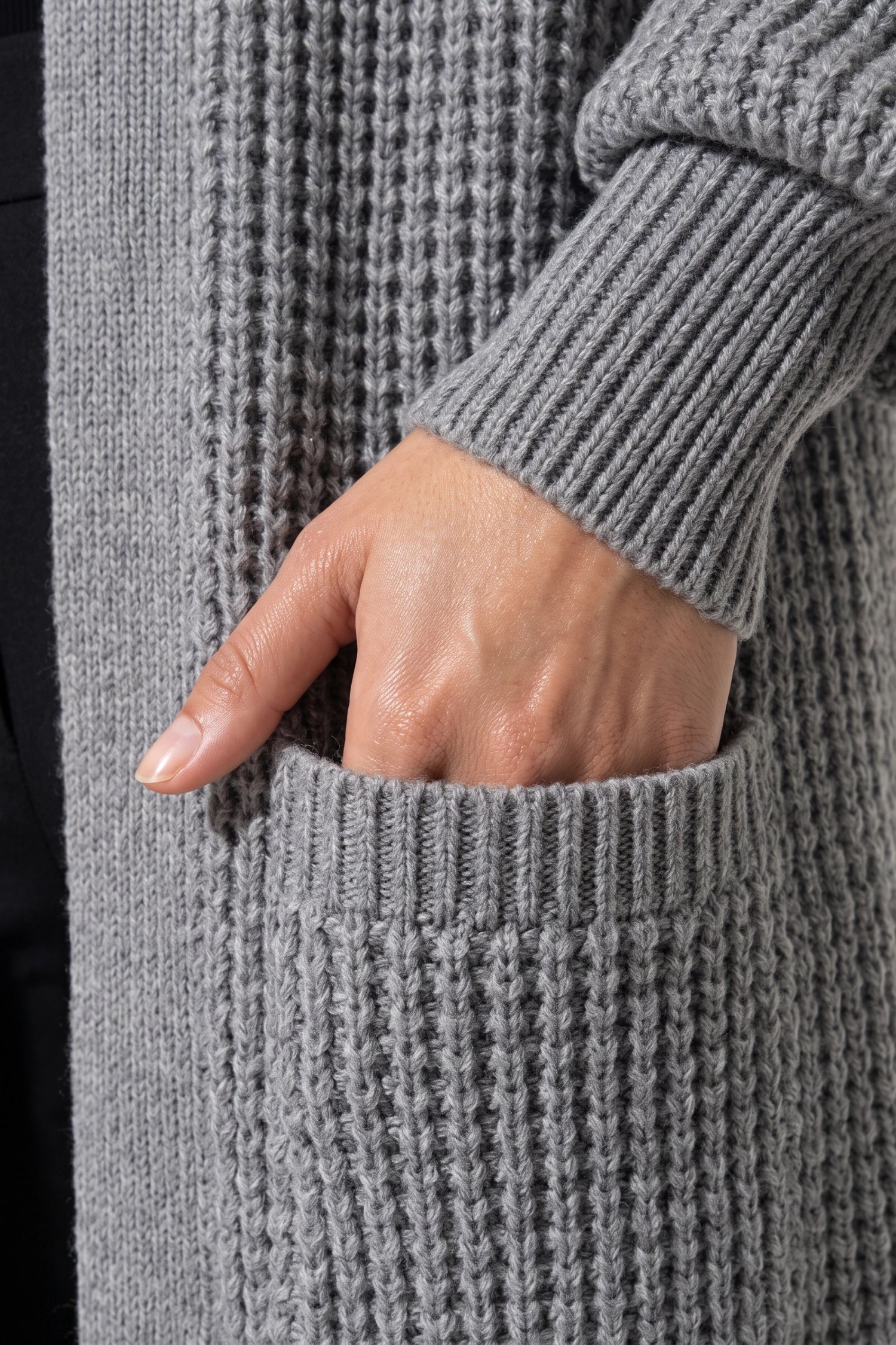 Women's Winter Cosy Chunky Knit Long Cardigan