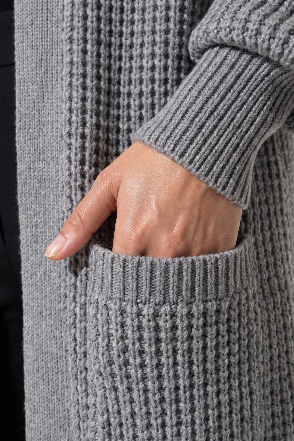 Women's Winter Cosy Chunky Knit Long Cardigan