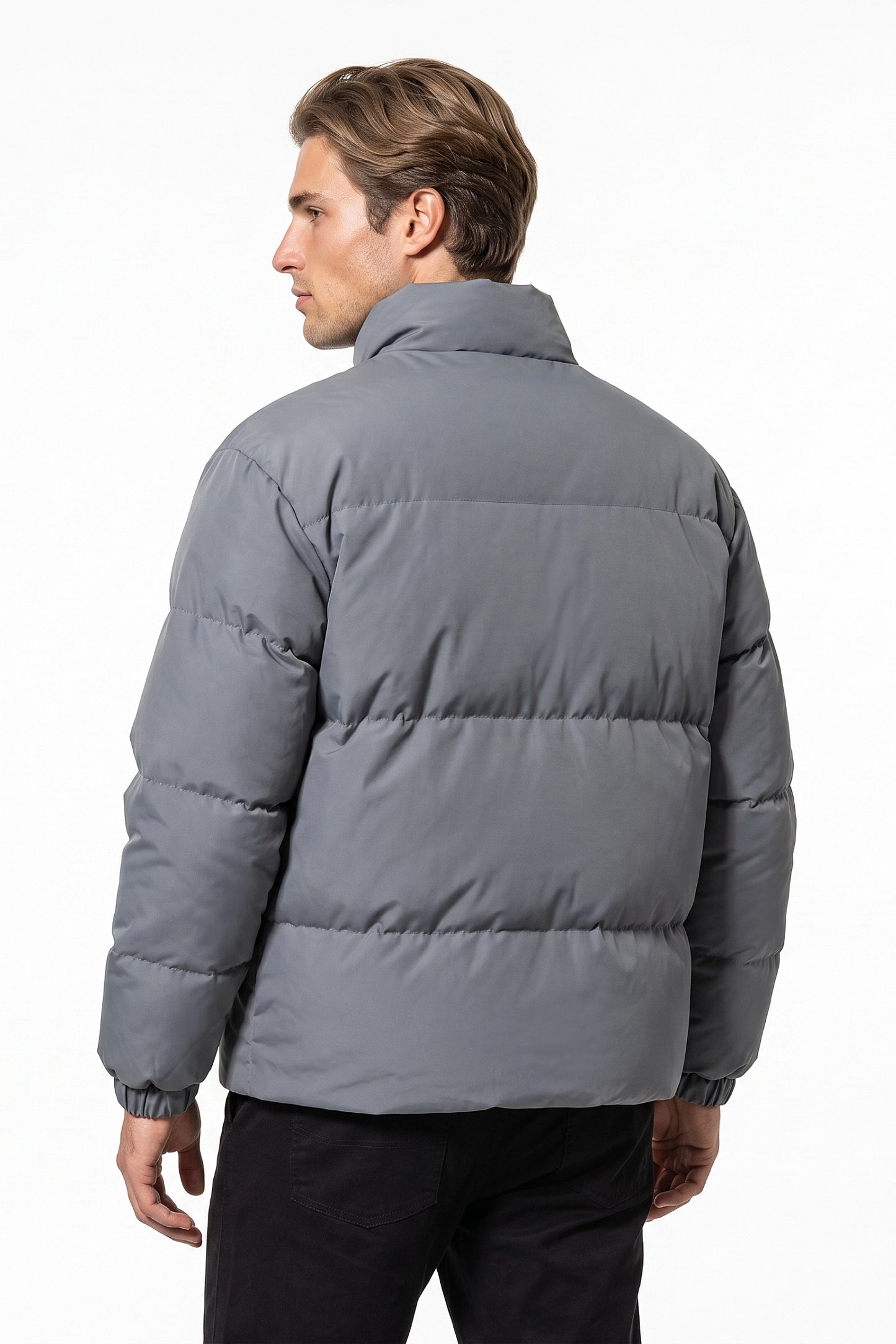 Men's Warm Fleece Lined Puffer Jacket