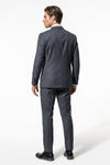 Men's Tailored Fit Double Breasted Two Piece Suit Set - Peak Lapel Blazer and Trousers