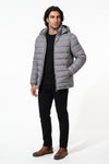 Men's Lightweight Warm Hooded Quilted Puffer Jacket