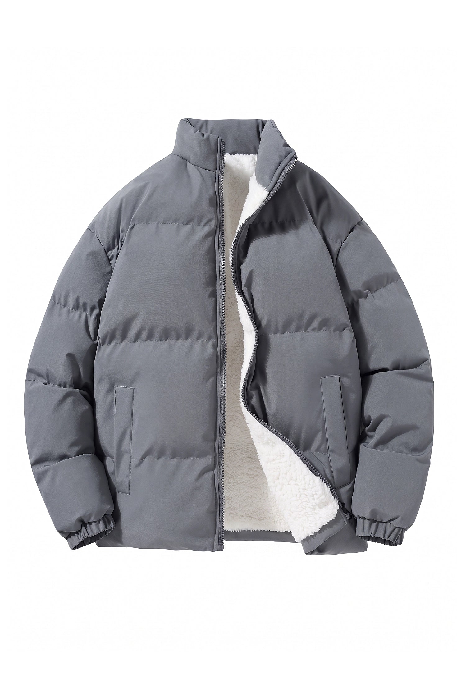 Men's Warm Fleece Lined Puffer Jacket