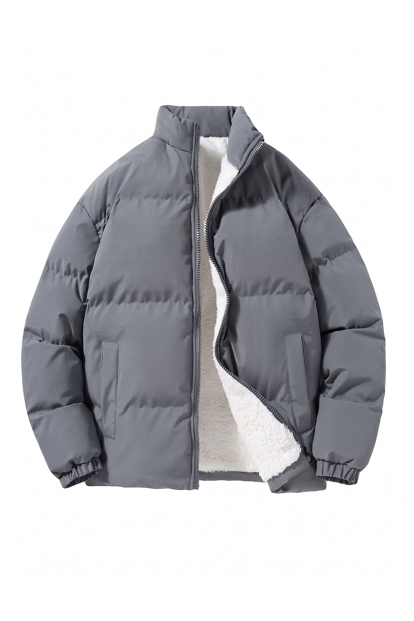 Men's Warm Fleece Lined Puffer Jacket