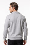 Men's Winter Warm Fleece Lined Quarter Zip Sweatshirt with Stand Collar