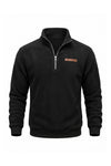 Men's Winter Warm Fleece Lined Quarter Zip Sweatshirt with Stand Collar