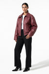 Women's Winter Versatile Oversized Faux Leather Jacket