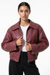 Women's Winter Versatile Oversized Faux Leather Jacket