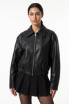 Women's Winter Versatile Oversized Faux Leather Jacket