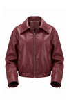 Women's Winter Versatile Oversized Faux Leather Jacket