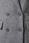 Women’s Winter Warm Long Coat with Double Breasted Front and Notched Lapel