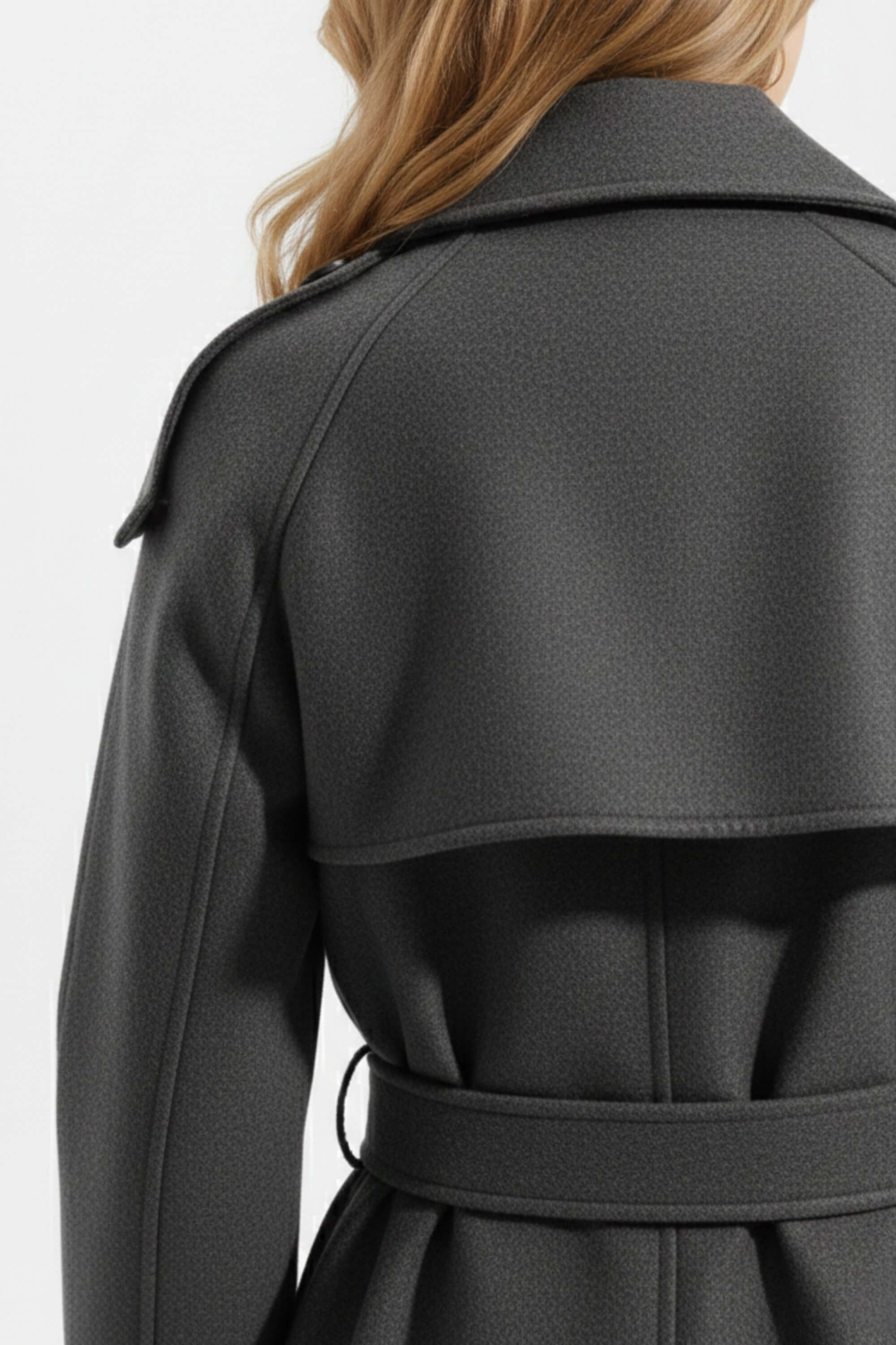 Caurelle | Women’s Belted Double-Breasted Long Coat