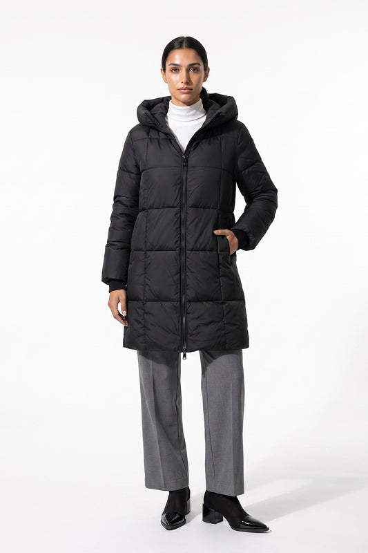 Women’s Winter Warm Long Hooded Puffer Coat