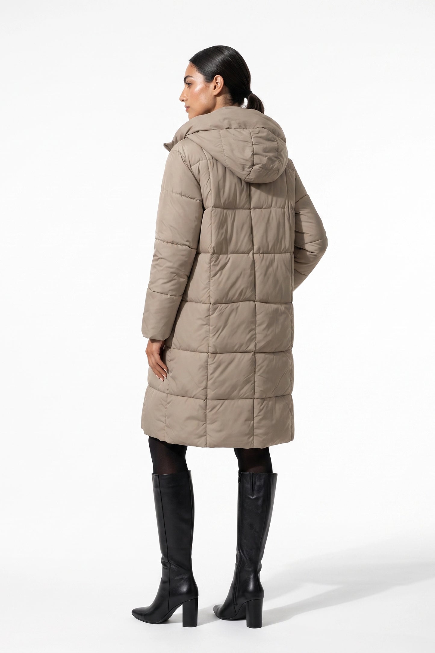 Women’s Winter Warm Long Hooded Puffer Coat