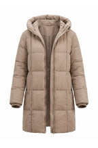Women’s Winter Warm Long Hooded Puffer Coat