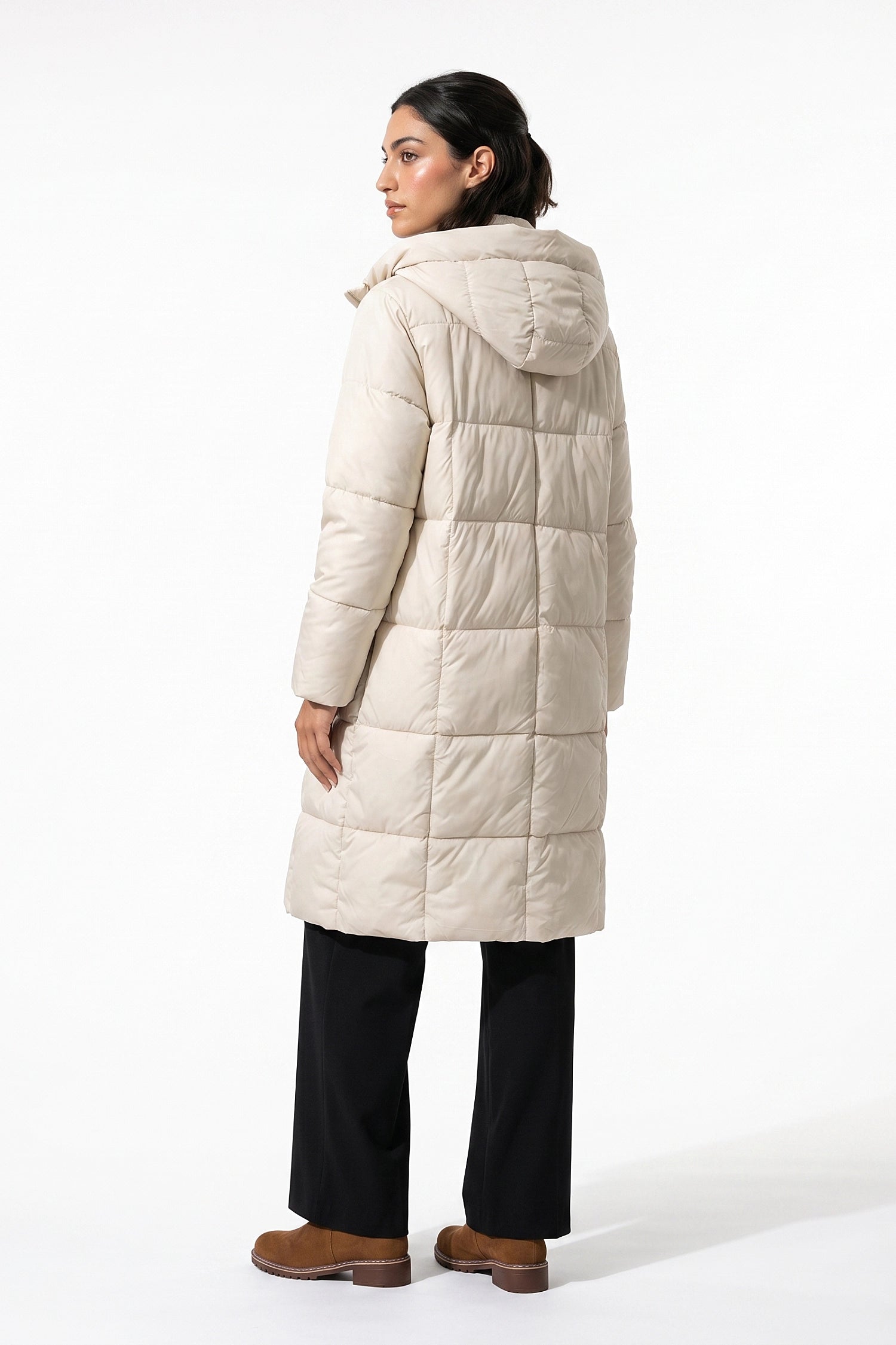 Women’s Winter Warm Long Hooded Puffer Coat