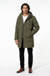 Men’s Winter Warm Longline Hooded Puffer Jacket
