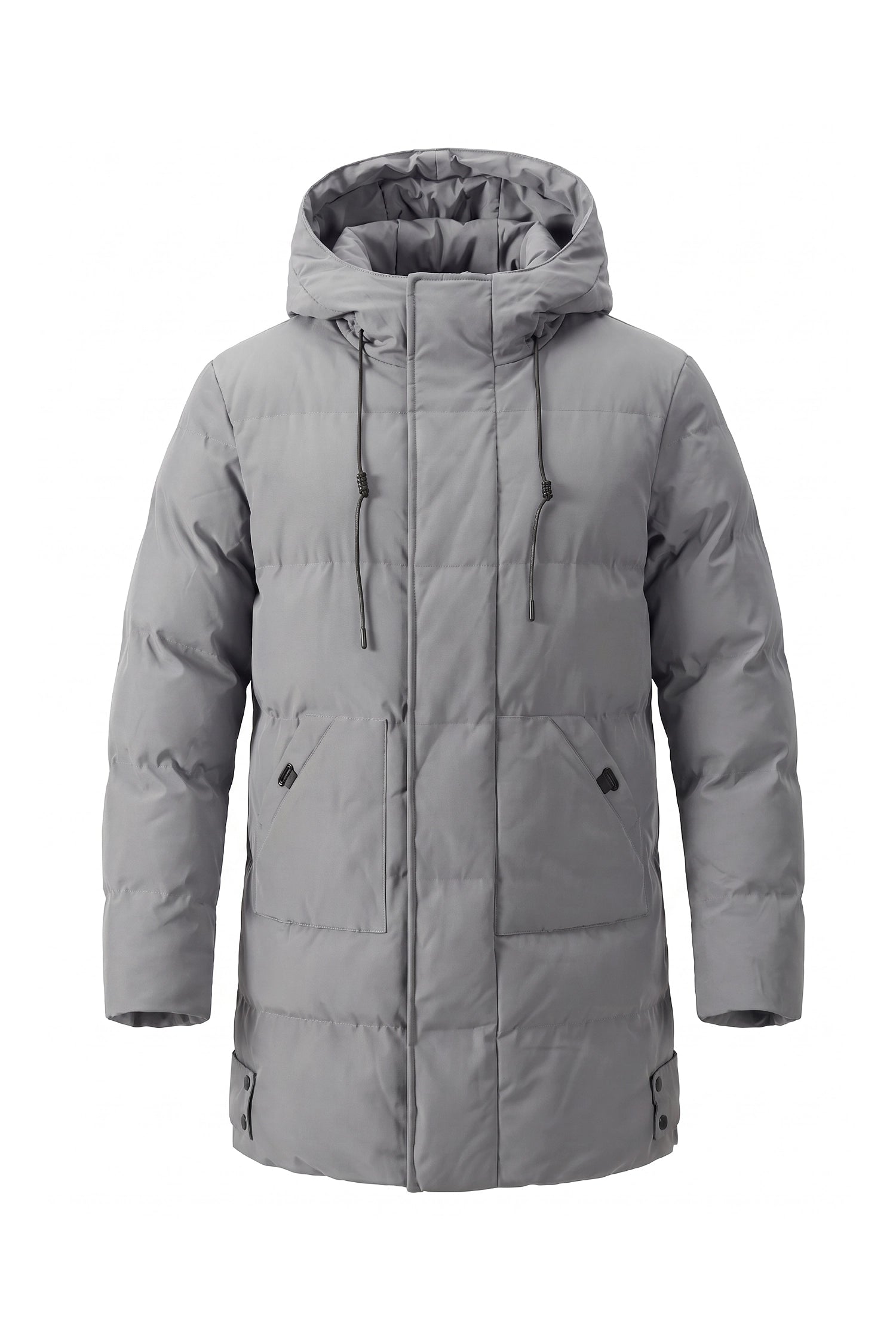 Men’s Winter Warm Longline Hooded Puffer Jacket
