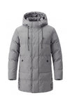Men’s Winter Warm Longline Hooded Puffer Jacket