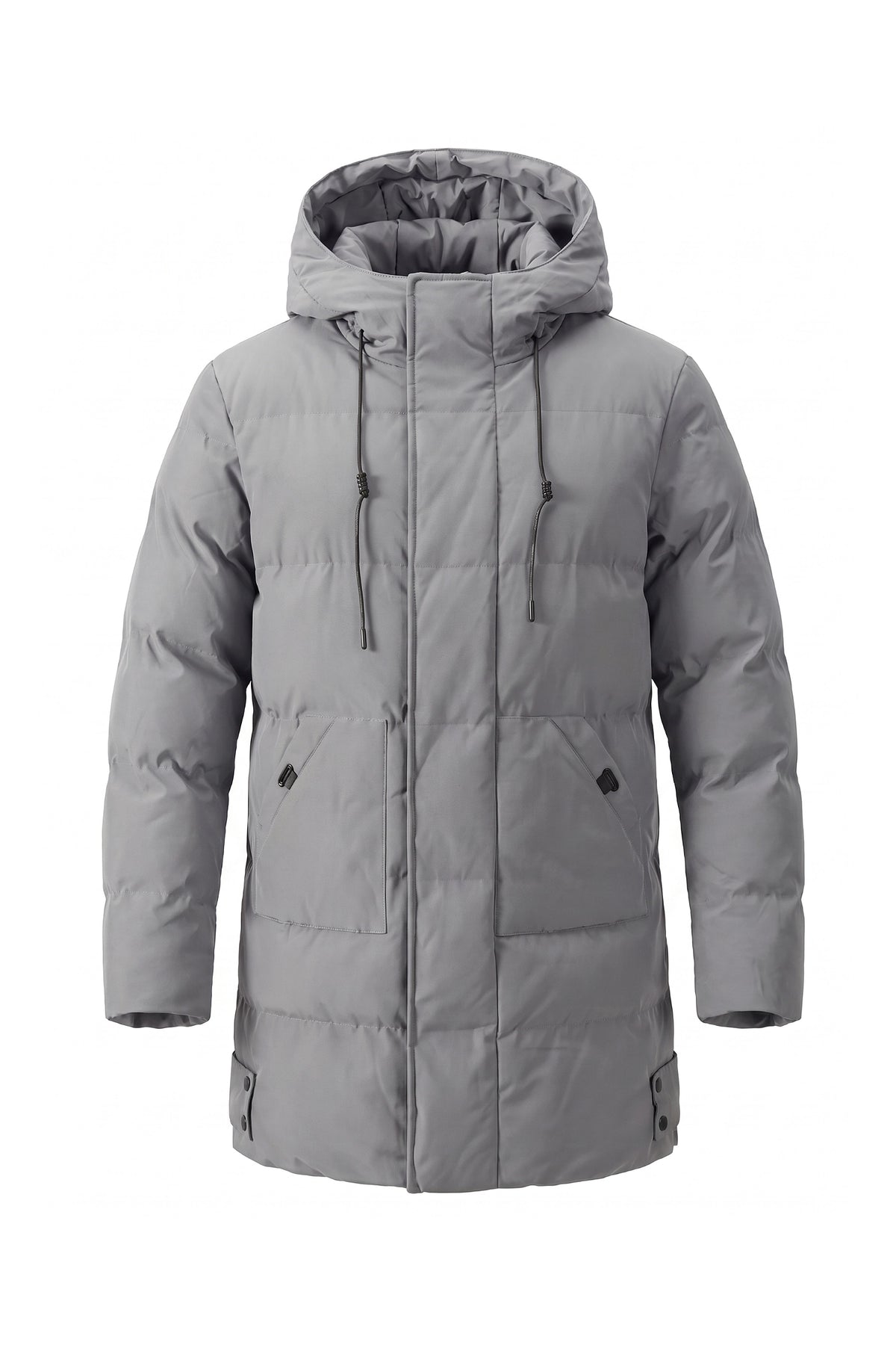 Men’s Winter Warm Longline Hooded Puffer Jacket