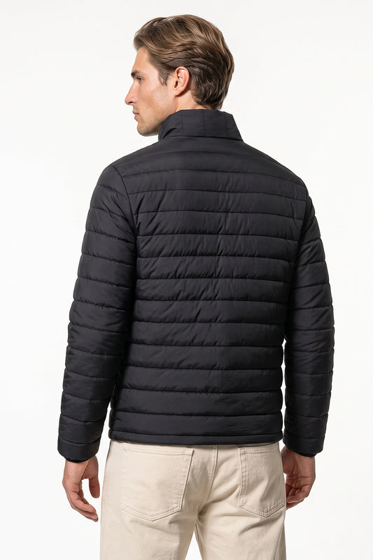 Men's Winter Lightweight Padded Black Puffer Jacket