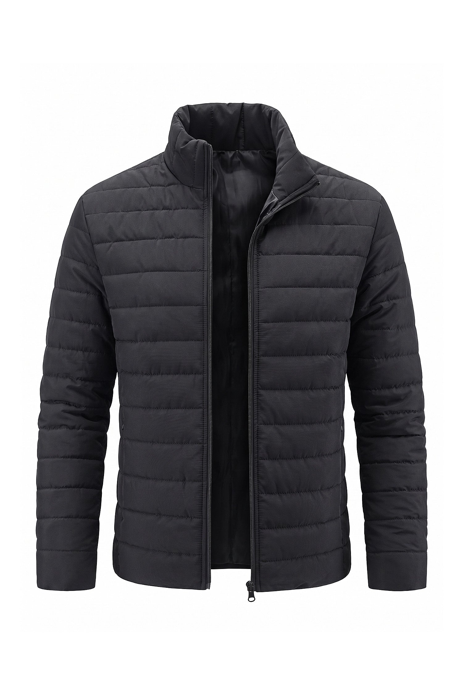 Men's Winter Lightweight Padded Black Puffer Jacket
