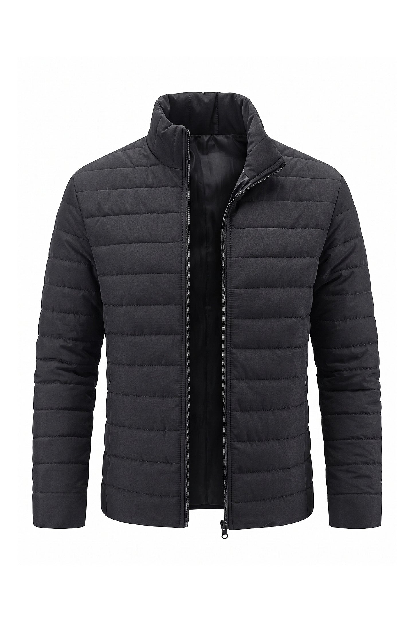 Men's Winter Lightweight Padded Black Puffer Jacket