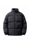Men's Winter Warm Fleece Lined Puffer Jacket with Stand Collar