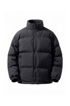 Men's Winter Warm Fleece Lined Puffer Jacket with Stand Collar