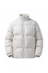 Men's Winter Warm Fleece Lined Puffer Jacket with Stand Collar