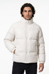 Men's Winter Warm Fleece Lined Puffer Jacket with Stand Collar