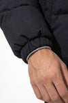 Men's Winter Warm Fleece Lined Puffer Jacket with Stand Collar