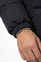 Men's Winter Warm Fleece Lined Puffer Jacket with Stand Collar
