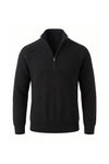 Men’s Winter Warm Ribbed Quarter Zip Knit Jumper
