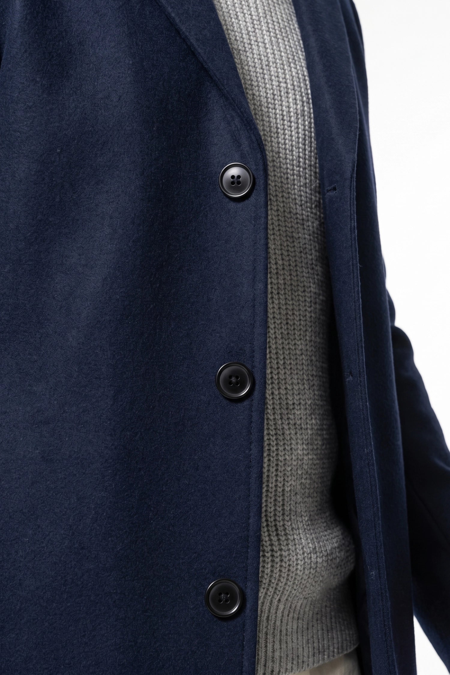 Men’s Winter Warm Longline Overcoat Single Breasted Notched Lapel