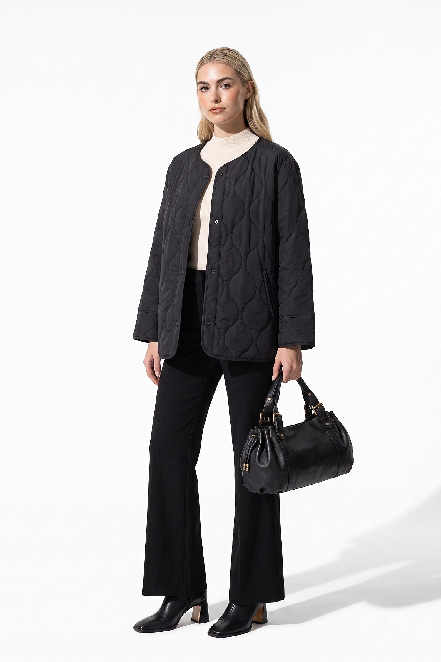 Women’s Winter Lightweight Quilted Jacket with Relaxed Fit