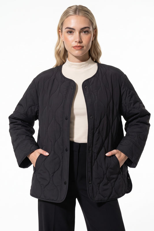 Women’s Winter Lightweight Quilted Jacket with Relaxed Fit