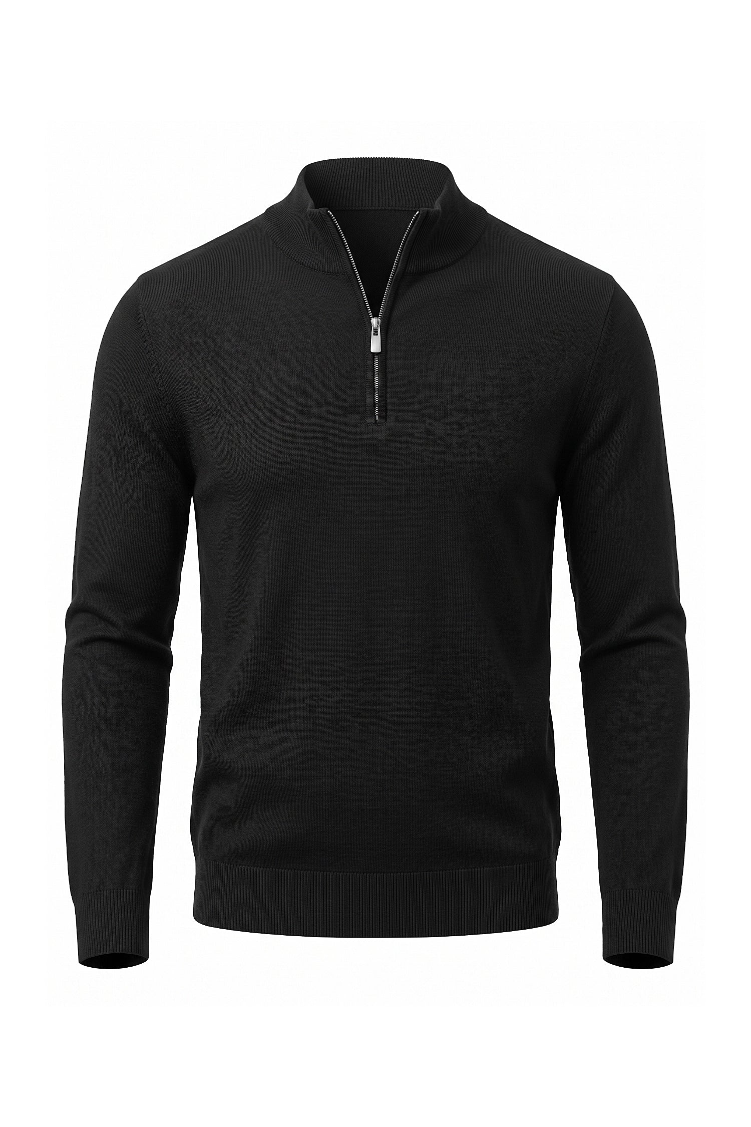 Men's Winter Lightweight Knit Quarter Zip Jumper
