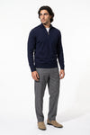 Men's Winter Lightweight Knit Quarter Zip Jumper