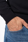 Men's Winter Lightweight Knit Quarter Zip Jumper