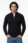 Men's Winter Lightweight Knit Quarter Zip Jumper