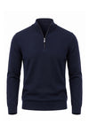 Men's Winter Lightweight Knit Quarter Zip Jumper